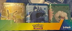 Pokemon TCG Costco Stacking 3 Tins Evolving Skies Fusion Strike Brilliant Stars - Image 1