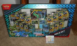 POKEMON CROWN ZENITH SEA AND SKY PREMIUM COLLECTION 14 PACKS & BOX - Image 1