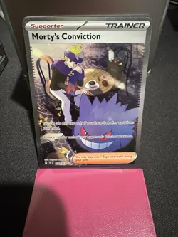 Pokemon Morty’s Conviction 211/162 Temporal Forces Special Illustration Rare NM - Image 1