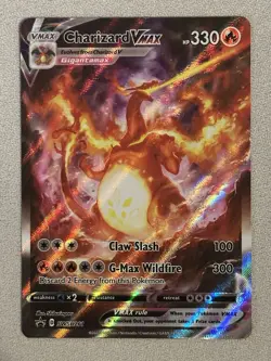 Pokemon TCG Sword & Shield Charizard Vmax Black Star Promo Card SWSH261 - Image 1