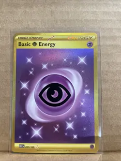 Basic Psychic Energy 207/165 English Pokemon 151 TCG Gold Holo Hyper Rare - Image 1