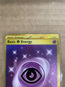 Basic Psychic Energy 207/165 English Pokemon 151 TCG Gold Holo Hyper Rare - Image 2