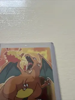 Pokemon TCG Topps Charizard E6 of 12 Movie Edition Holo Foil Blue Logo 1999 Rare - Image 2