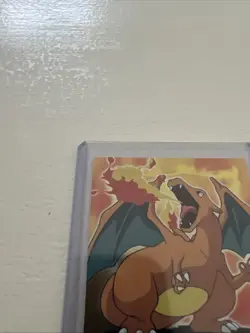 Pokemon TCG Topps Charizard E6 of 12 Movie Edition Holo Foil Blue Logo 1999 Rare - Image 3