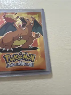 Pokemon TCG Topps Charizard E6 of 12 Movie Edition Holo Foil Blue Logo 1999 Rare - Image 5