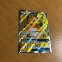 2016 Pokemon TCG Raichu GX SM90 Full Art Holo Ultra Rare Black Star Promo - Image 3