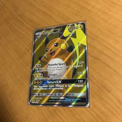 2016 Pokemon TCG Raichu GX SM90 Full Art Holo Ultra Rare Black Star Promo - Image 4