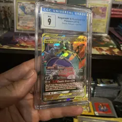 CGC 9 Naganadel & Guzzlord GX 2019 Cosmic Eclipse 158/236 Holo Pokemon Card psa - Image 2
