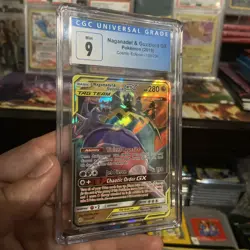 CGC 9 Naganadel & Guzzlord GX 2019 Cosmic Eclipse 158/236 Holo Pokemon Card psa - Image 3
