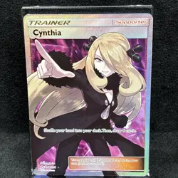 Pokemon Card Trading Game - 2018 NEW Full Art Foil Cynthia SM Ultra Prism SM05 - Image 1