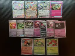Prismatic Evolutions Pokeball, Masterball Pattern, EX Card Lot 14 Cards - Image 1