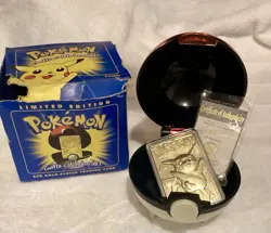 1999 Pokemon 23k Gold-plated Trading Card Pikachu - Image 1