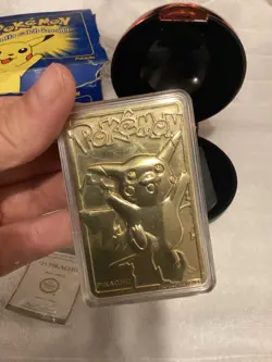 1999 Pokemon 23k Gold-plated Trading Card Pikachu - Image 2