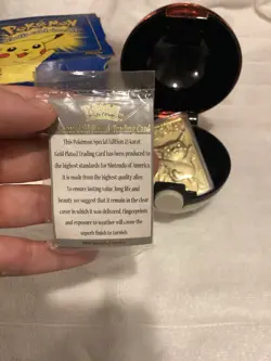 1999 Pokemon 23k Gold-plated Trading Card Pikachu - Image 5