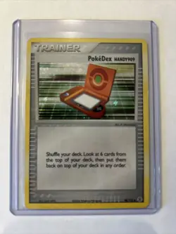 Holo PokeDex Handy909 EX Fire Red & Leaf Green 96/112 Pokemon Trading Card - Image 1