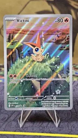 Pokemon TCG Victini 208 Sv: Scarlet & Violet Promo Card Holo NM - Image 1