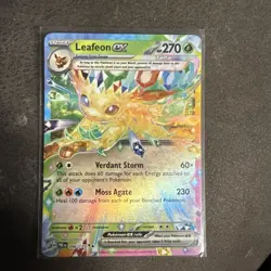 Leafeon EX 006/131 - Prismatic Evolutions Ultra Rare Pokemon TCG - M/LP Card - Image 1