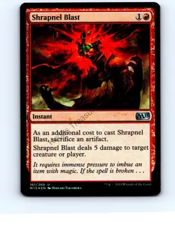 Shrapnel Blast #161 Uncommon Magic 2015 (M15) Foil MTG NP Near Mint or Better - Image 1