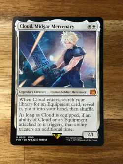 Final Fantasy Cloud, Midgar Mercenary non foil Magic MTG FIN010 - Image 1