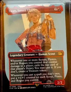MTG Final Fantasy Vaan Street Thief Borderless Rare (Non Foil) 0390 - Image 1