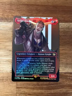 Final Fantasy Seifer Almasy Borderless Foil Magic MTG FIN389 - Image 1