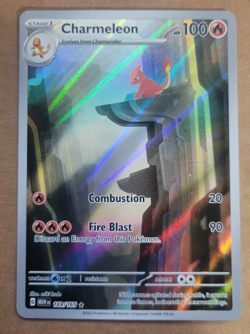 2023 Pokemon SV 151 Mew EN Charmeleon #169/165 Secret Rare. - Image 1