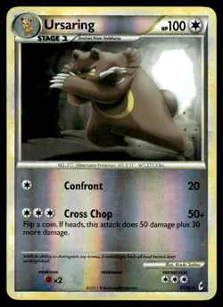 2011 Pokemon Call of Legends Ursaring #37 Light Play Holo - Image 1