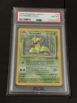 1999 Pokemon Jungle 14 Victreebel Holo PSA 8 - Image 1