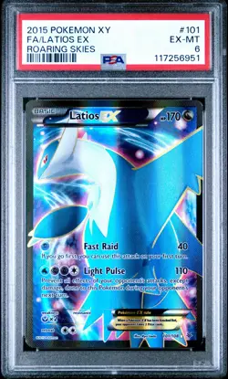2015 POKEMON XY ROARING SKIES LATIOS EX #101 ULTRA RARE PSA 6 EX #117256951 - Image 1