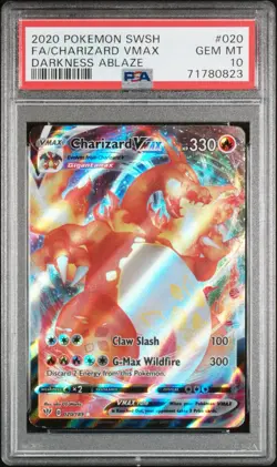2020 POKEMON SWSH FA/CHARIZARD VMAXDARKNESS ABLAZE - Image 1