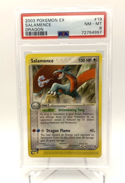 Salamence #19 2003 Pokemon Ex Dragon PSA 8 - Image 1