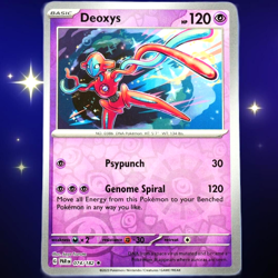 Deoxys - Rare Reverse Holo - Pokemon TCG Scarlet & Violet Paradox Rift #074/182 - Image 1