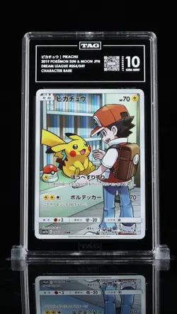 2019 Pokemon Japanese Dream League Pikachu Character Rare 054 TAG 10 Gem Mint - Image 1