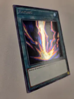 Raigeki TN19-EN010 Prismatic Secret Rare Yugioh Tin Promo Card Limited Edition - Image 2