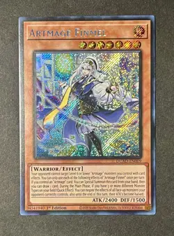 Artmage Finmel Secret Rare DUAD-EN009 Duelist's Advance NM 1st Ed YUGIOH - Image 1