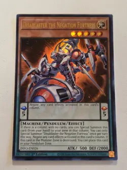 Disablaster the Negation Fortress INFO-EN026 Ultra Rare Yugioh 1st Edition Mint - Image 1