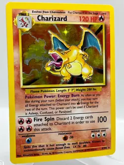 Charizard 4/102 Base Set Holo Rare Vintage 1999 WotC Pokemon TCG Card EX-MT - Image 2