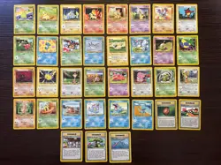 Pokemon Neo Genesis COMPLETE SET Common Vintage WOTC 35 Card Lot MP-NM - Image 1