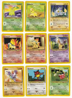 Pokemon Neo Genesis COMPLETE SET Common Vintage WOTC 35 Card Lot MP-NM - Image 2