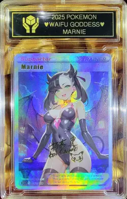 MARNIE Pokemon Trainer Waifu Goddess CUSTOM CARD NM - Image 1