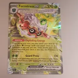Pokemon TCG Paldean Fates Forretress EX Card 002/091 Near Mint (2) - Image 1