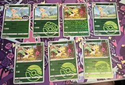 2025 Pokemon S-Chinese Gem Pack Vol.2 Eevee Leafeon Cbb2c 7 Card Set Holo Nm - Image 1