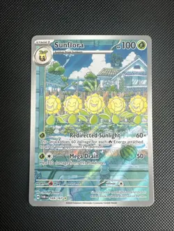 Sunflora 169/167 Twilight Masquerade Art/Illustration Rare Pokemon TCG Card NM - Image 1