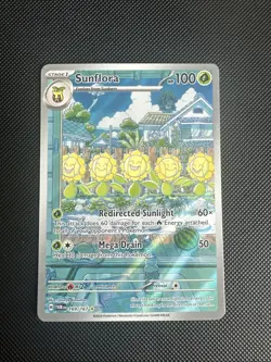 Sunflora 169/167 Twilight Masquerade Art/Illustration Rare Pokemon TCG Card NM - Image 2