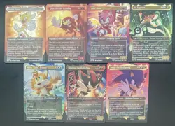 MTG - Secret Lair - Sonic - Friends And Foes Foil Set - OPEN without bonus card - Image 1