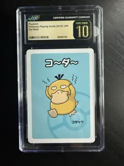 CGC 10 Pristine Psyduck Old Maid Playing Card 2019 Pokemon - Image 1