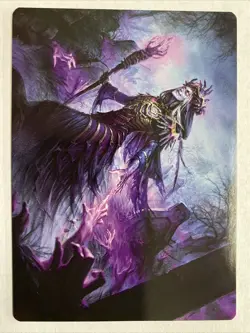1x Art Series (10/54) - Zul Ashur, Lich Lord MTG Foundations NM Magic - Image 1