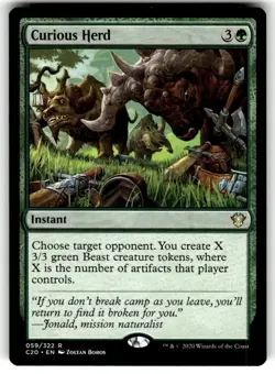 Curious Herd Commander 2020 Regular MTG - Image 1