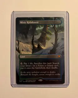Misty Rainforest (Borderless) ~ MTG Tarkir: Dragonstorm (Special guest) ~ NM/M - Image 1