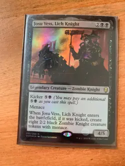 x1 MTG Josu Vess, Lich Knight LP FOIL Dominaria - Magic the Gathering Black - Image 1